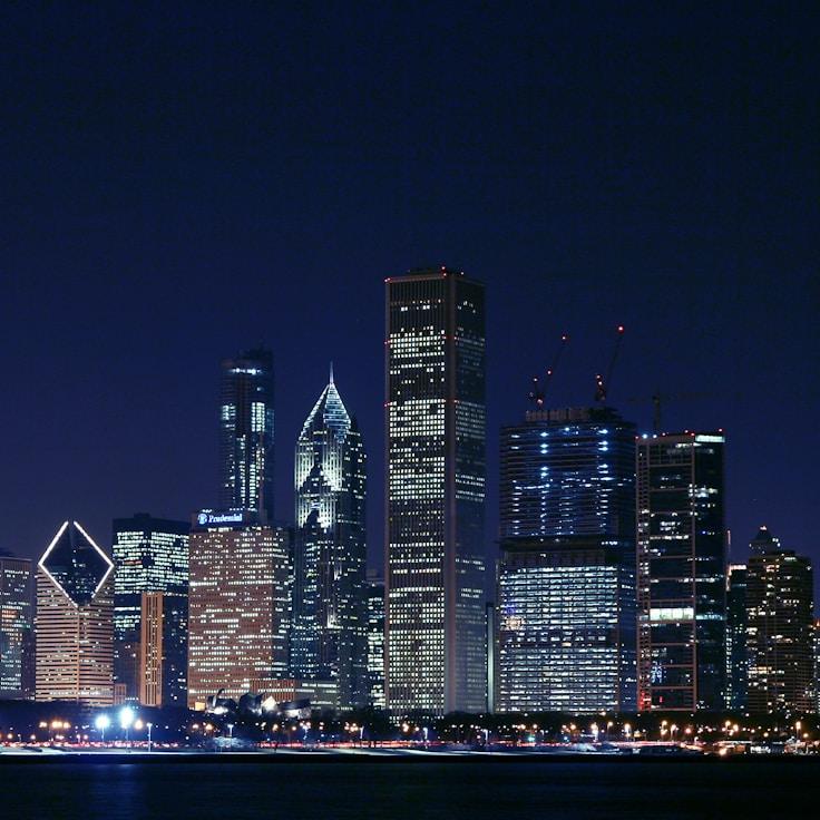 City skyline in Lyon, France